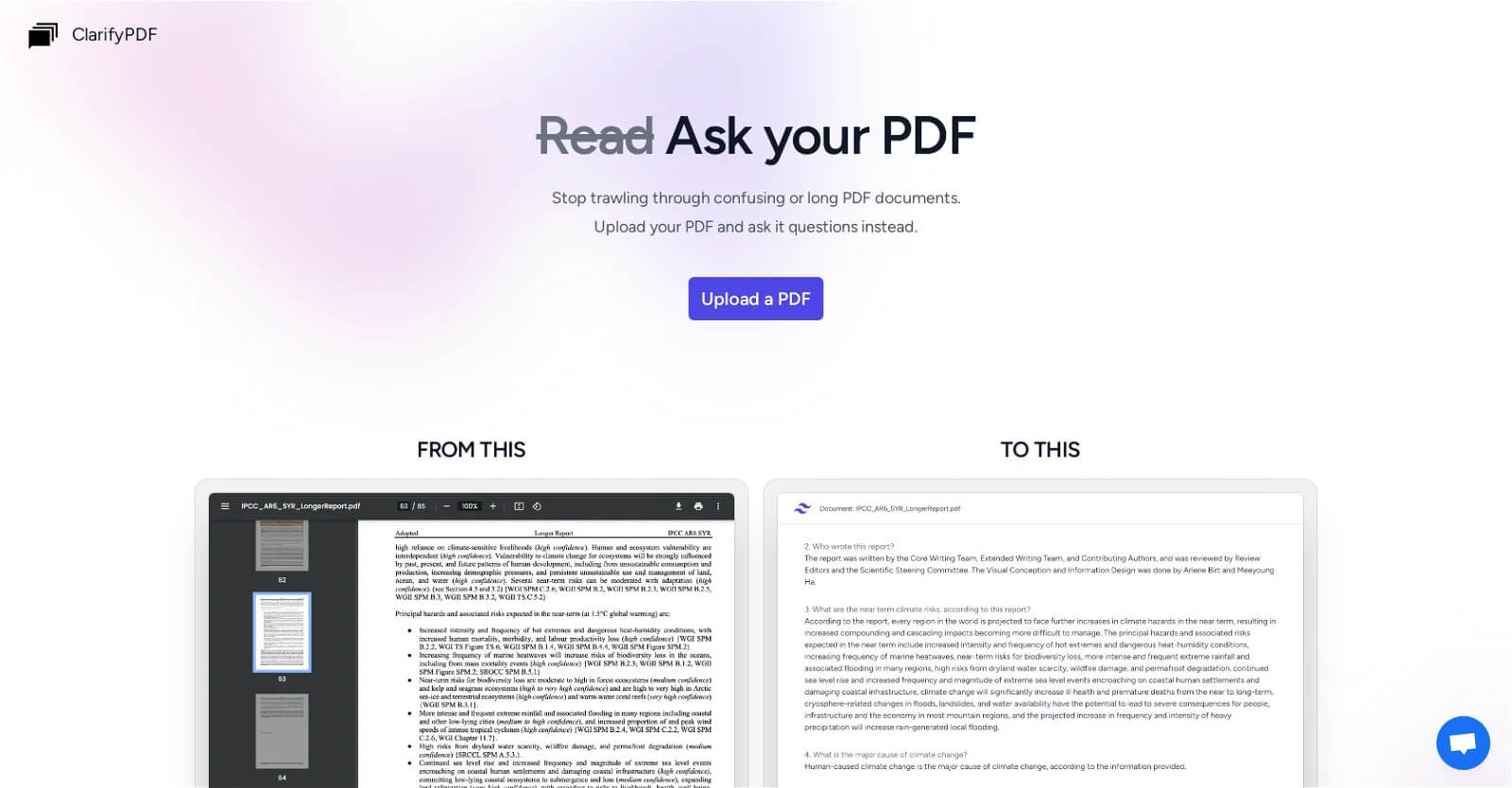 Lee tu PDF con ClarifyPDF