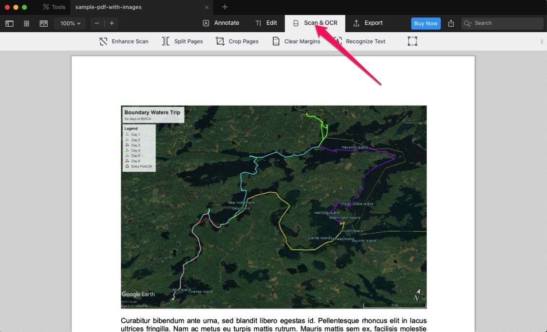 Escanear y hacer OCR en PDF Expert