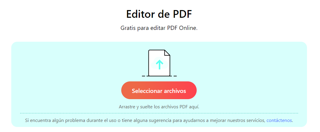 Abrir Archivo PDF con el Editor Online