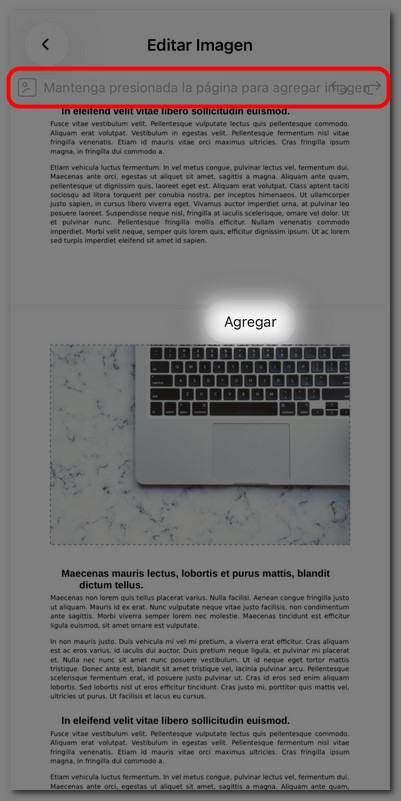 Agregar imagen al PDF en iOS