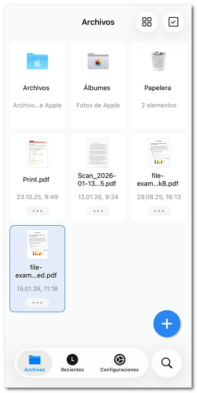 Comprobar el archivo PDF combinado