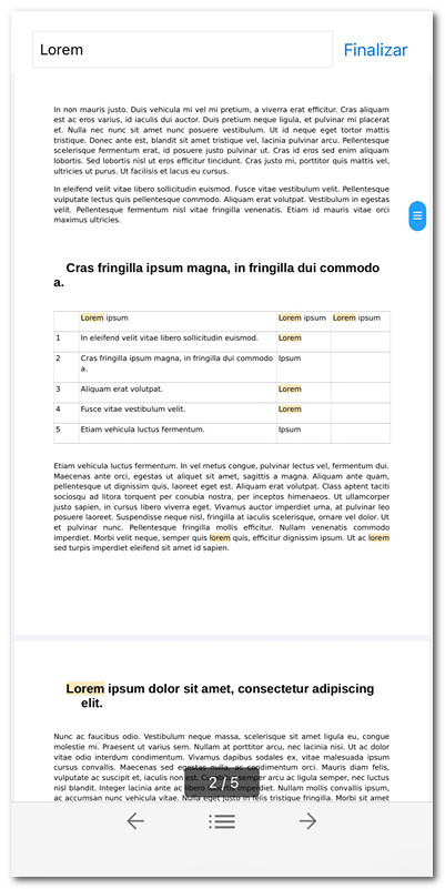 Encontrar palabras específicas