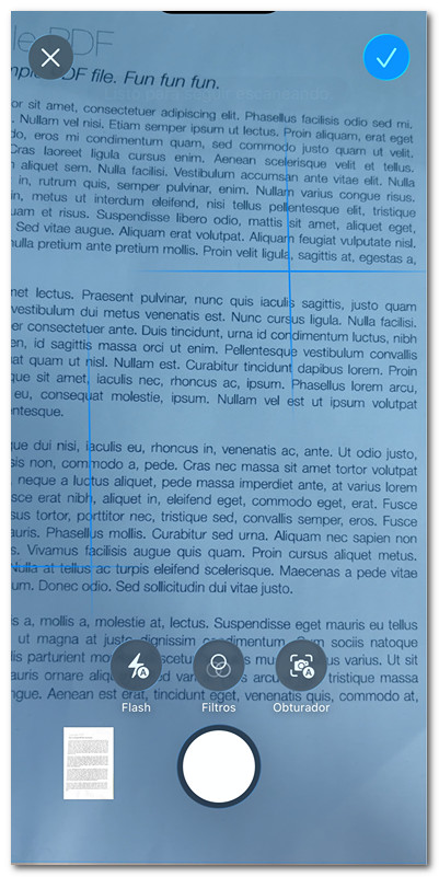 Escanear documento a PDF en iOS