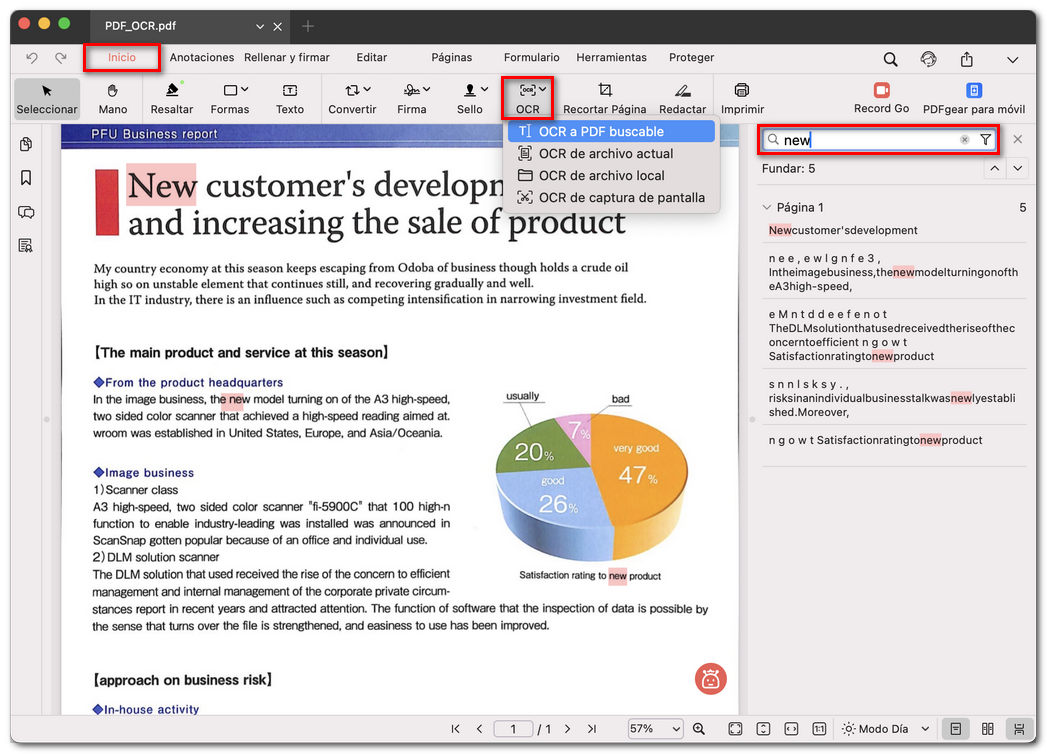 Hacer que un PDF escaneado sea buscable