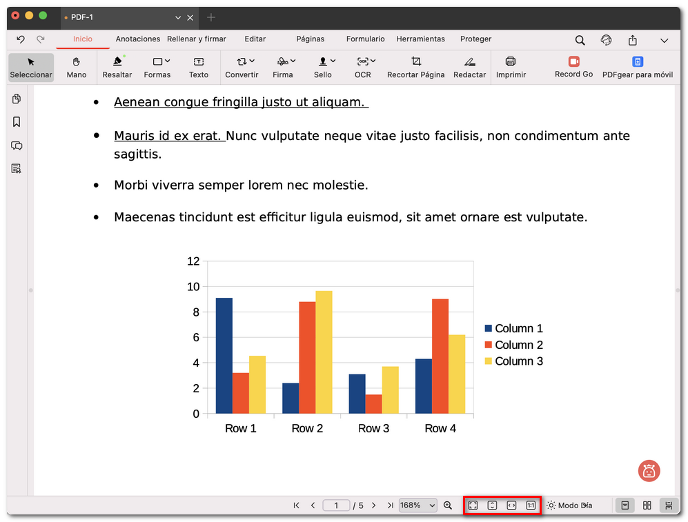 Icono de modo de vista