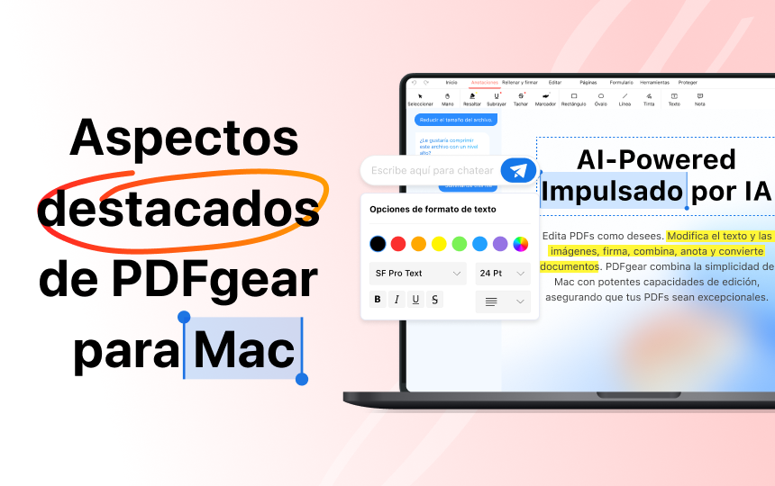 Introducción a las funciones clave de PDFgear