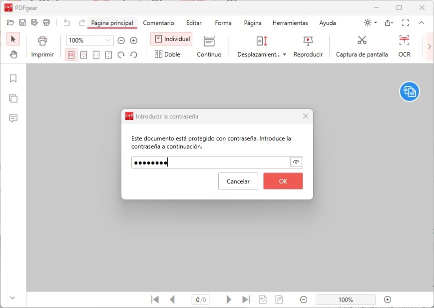 Abrir un PDF bloqueado