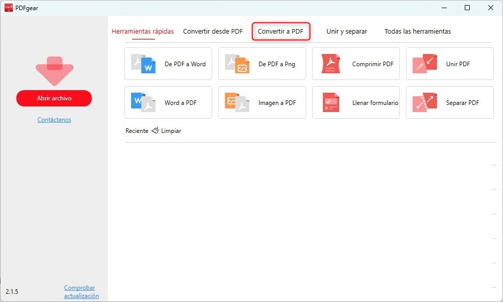 Convertir Archivos a PDFs