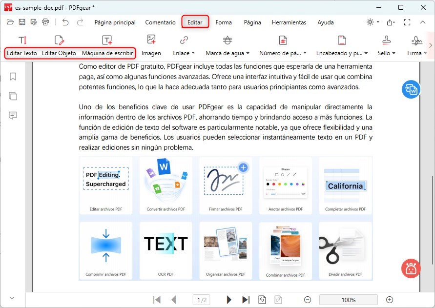 Editar Texto en PDF