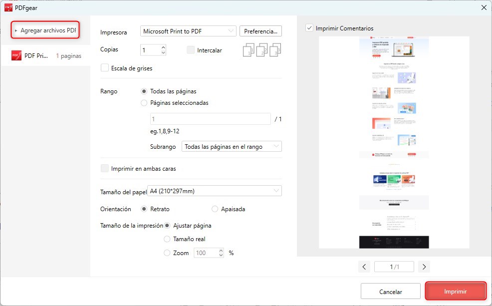 Imprimir PDFs por lotes