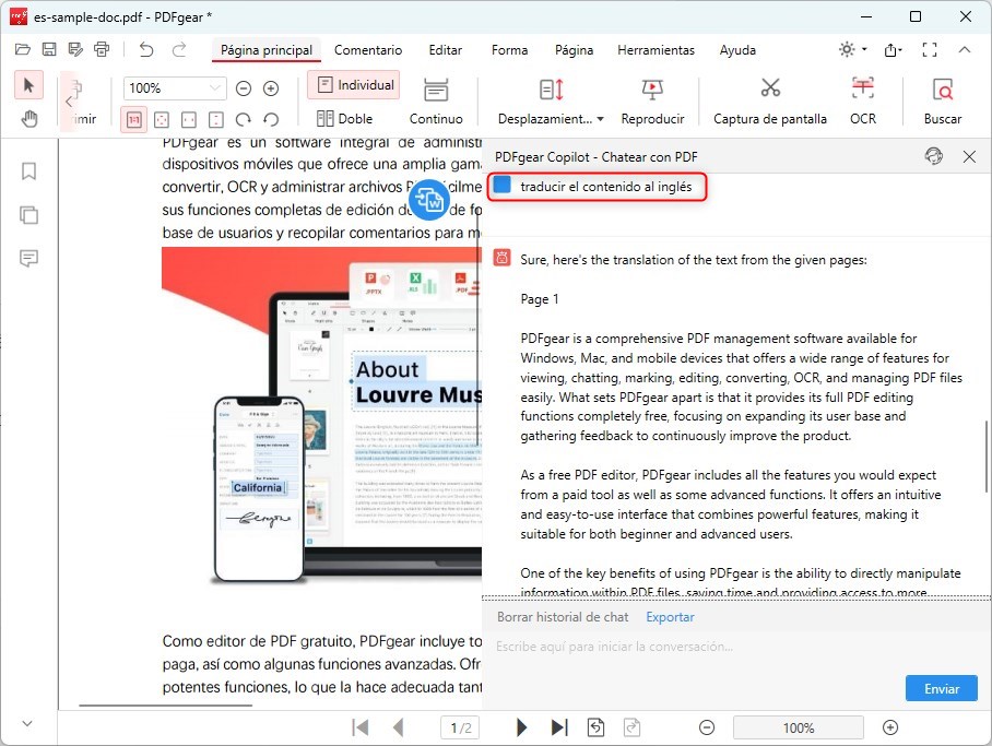 Traducir PDF