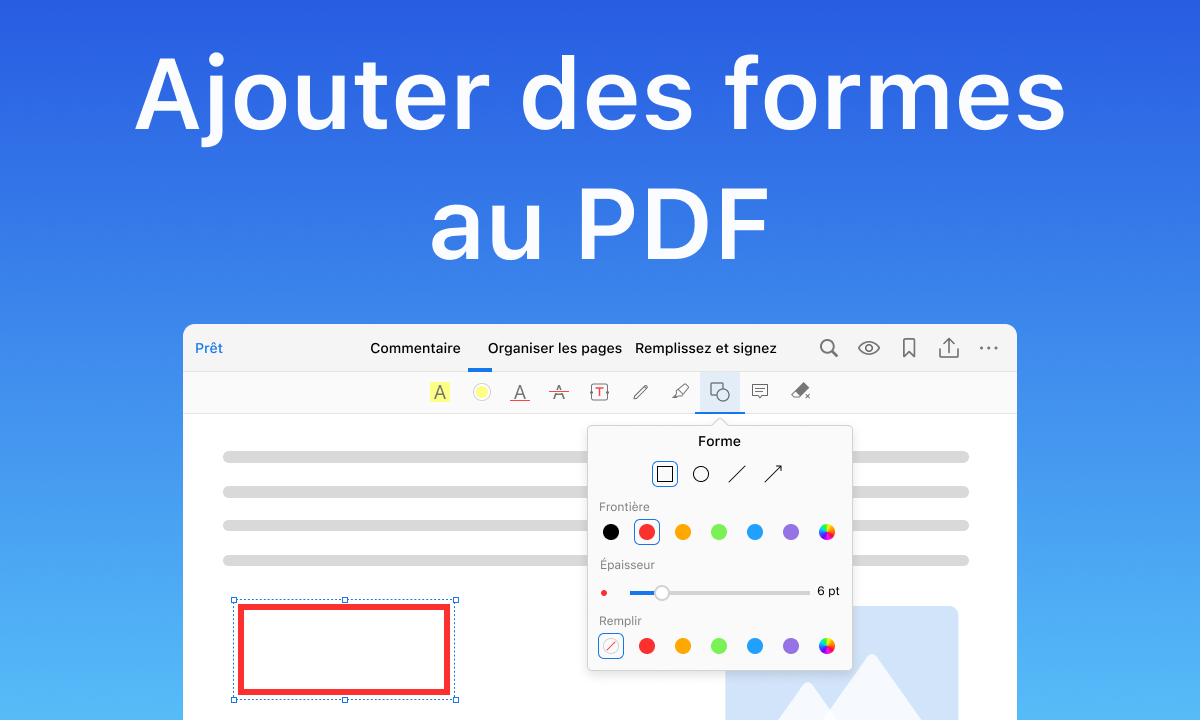 Ajouter des formes au PDF 