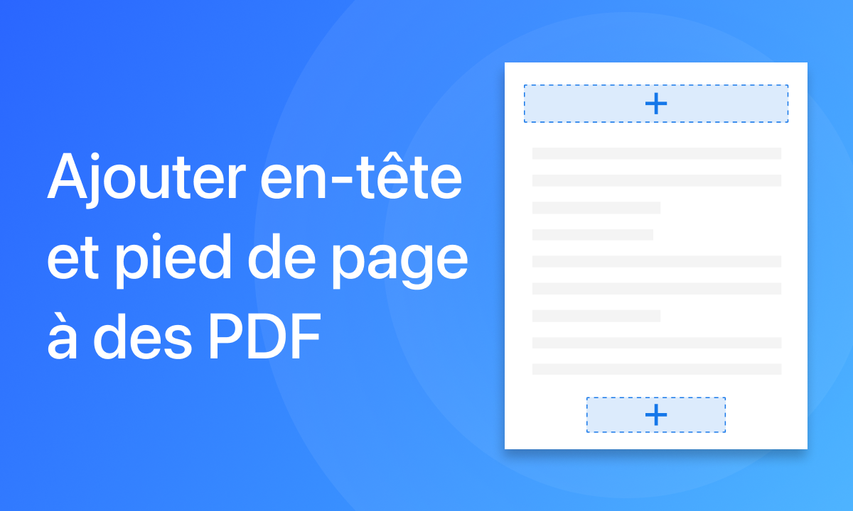 Ajouter en-tête et pied de page à des PDF