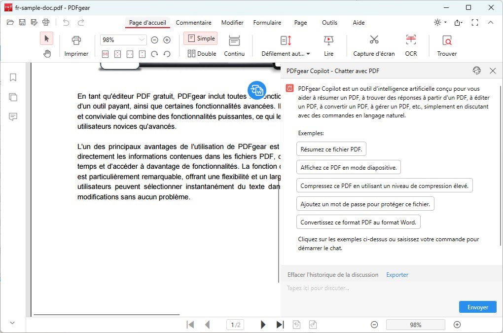 Analyse de dissertation par PDFgear