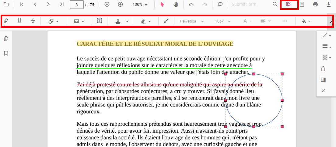 Annoter un PDF en ligne