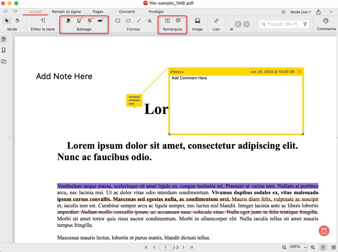 Annoter un PDF sur Mac