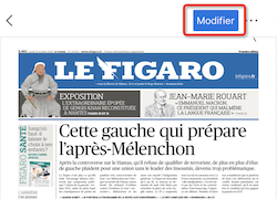 Appuyez sur Modifier