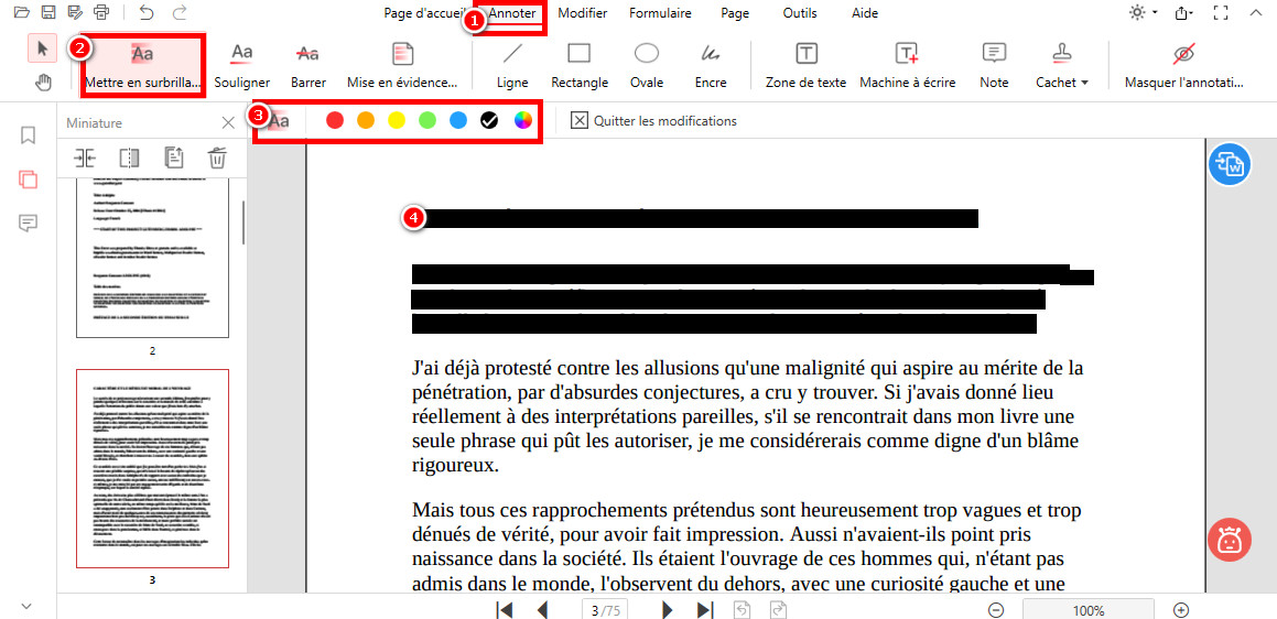 Rédiger PDF avec PDFgear