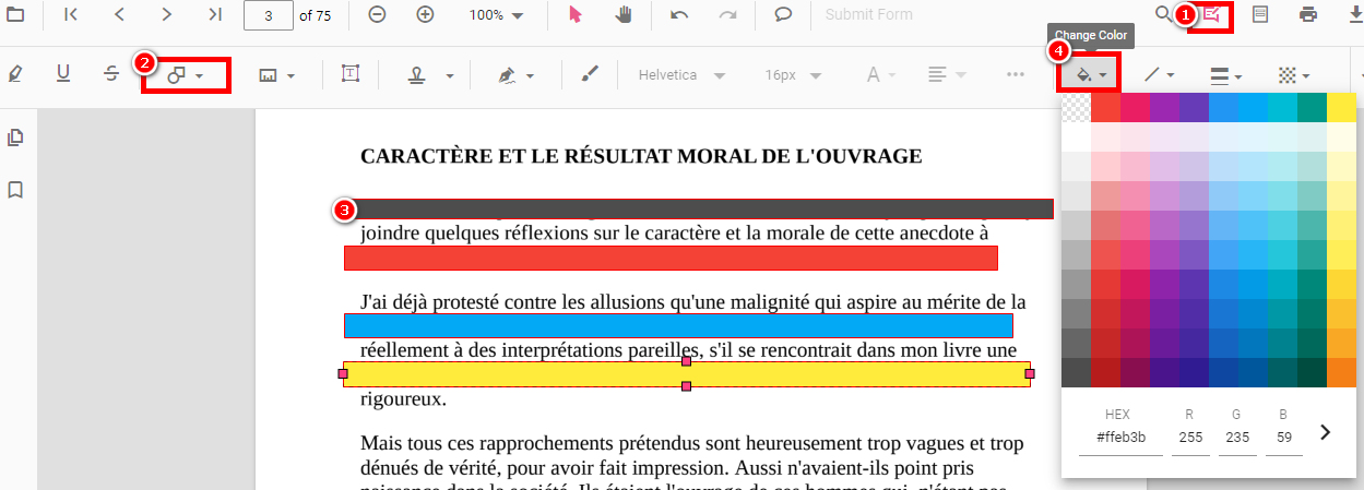 Noircir un PDF en Ligne