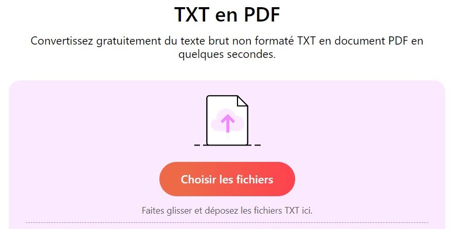 Choisir les fichiers TXT
