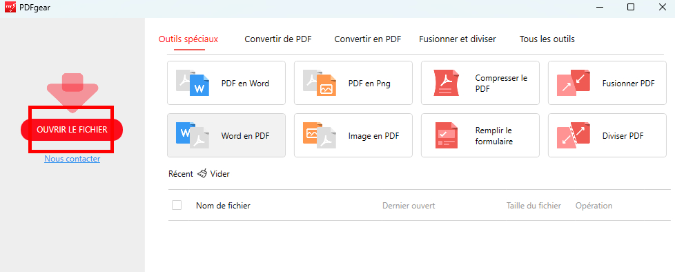 Télécharger un PDF sur PDFgear