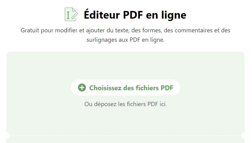 Choisissez des fichiers PDF