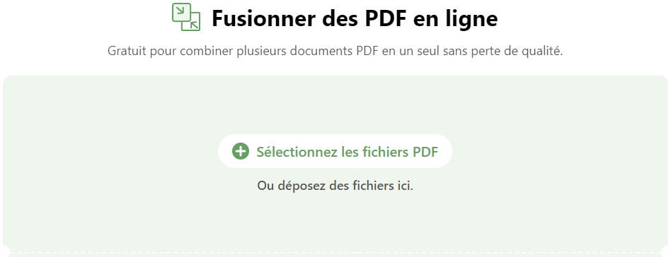 Combiner des PDF dans PDFgear