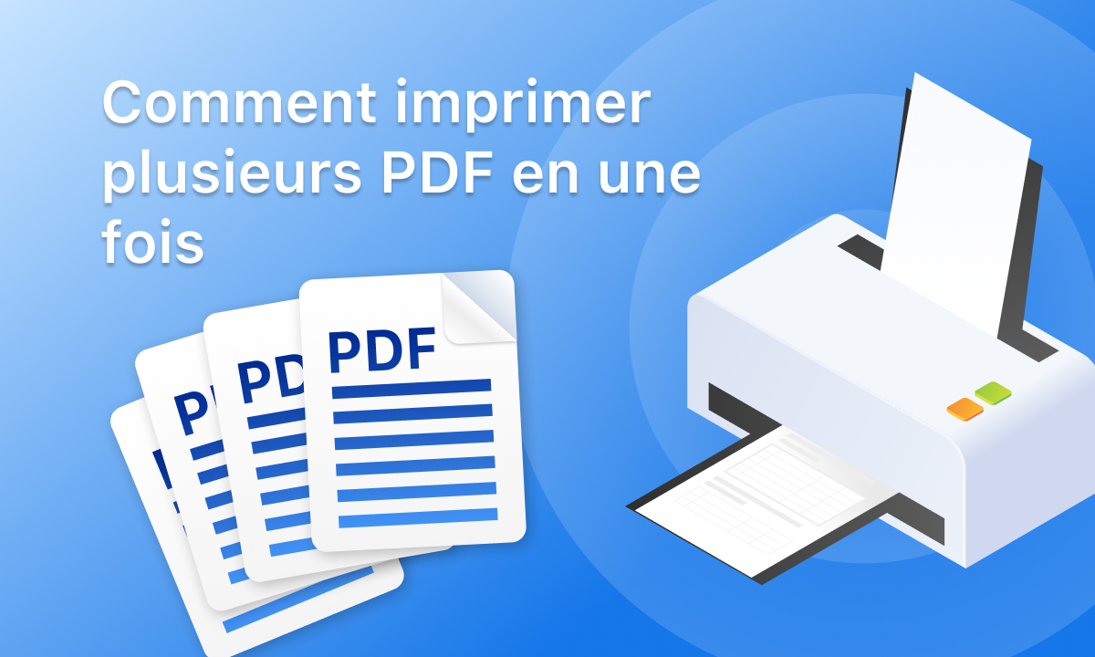 Comment imprimer plusieurs PDF en une fois