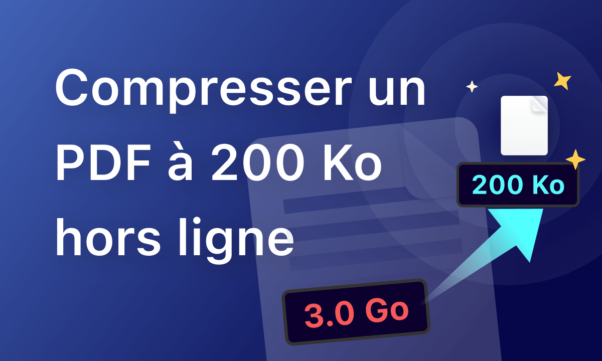 Comment compresser un PDF à 200 KB hors ligne