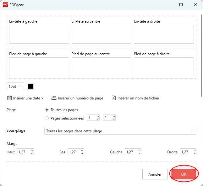 Configurer les paramètres et les styles