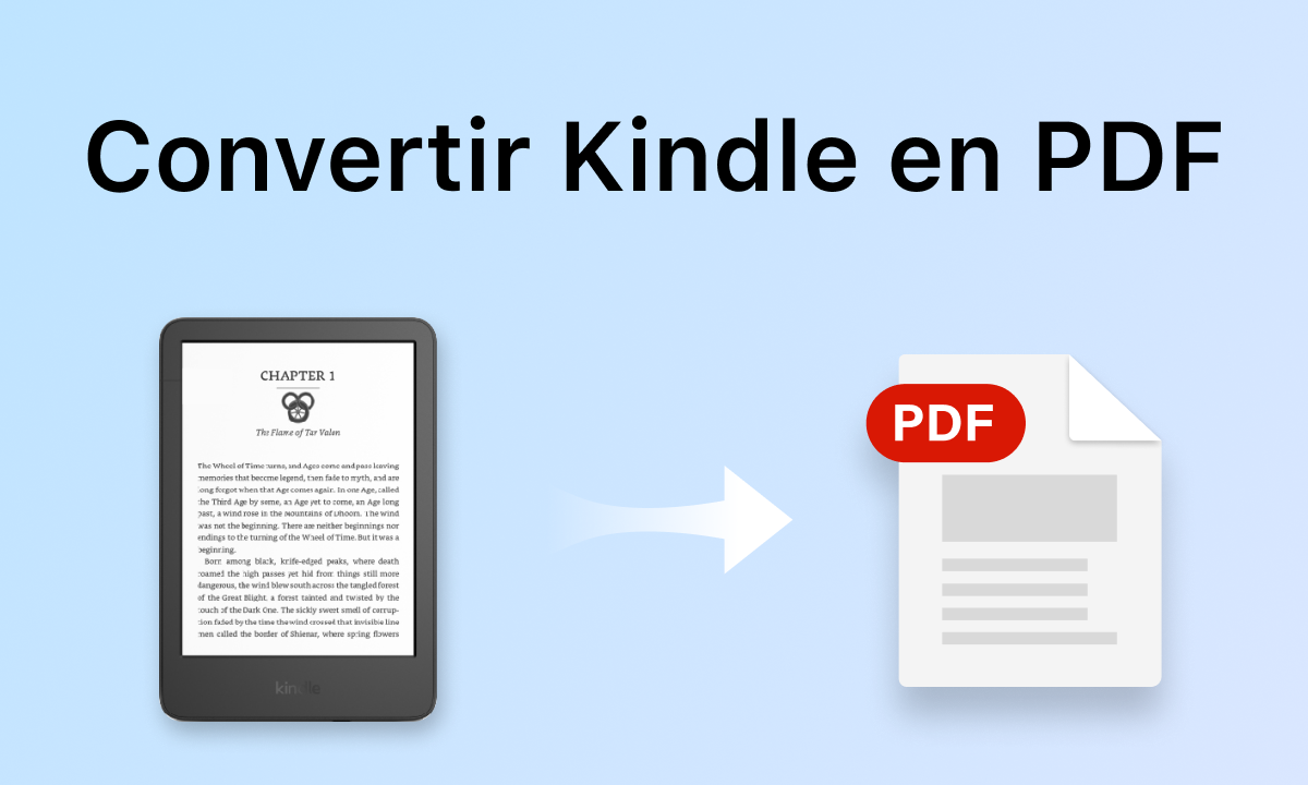 Convertir Kindle en PDF 