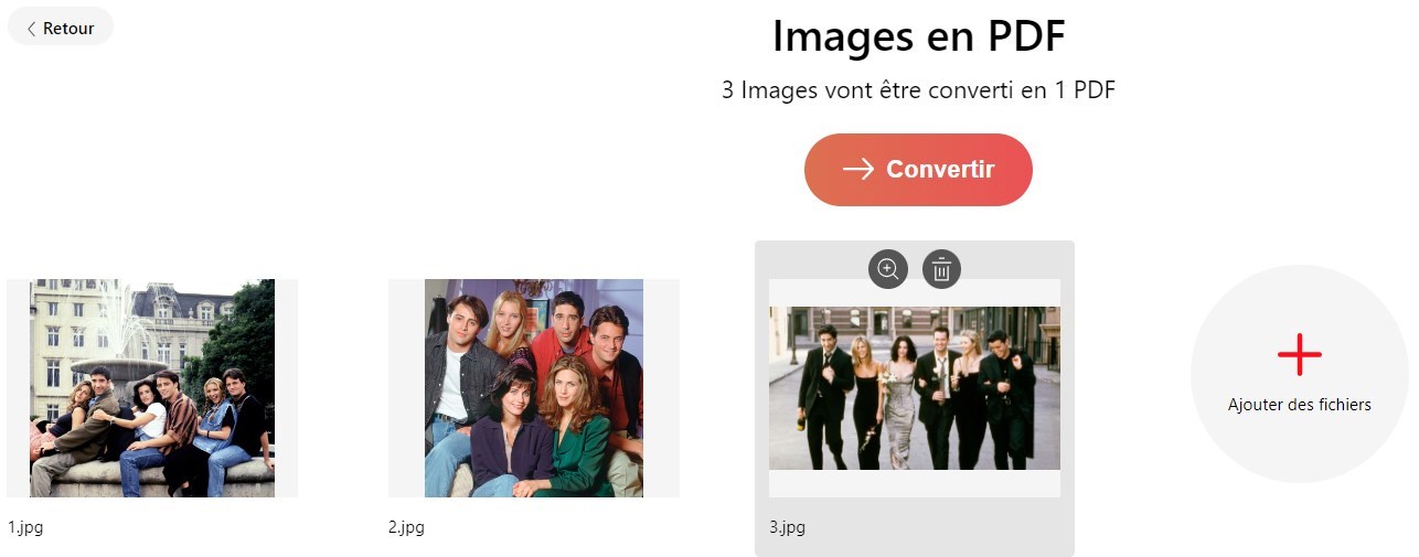 Convertir une capture d'écran en PDF en ligne gratuitement