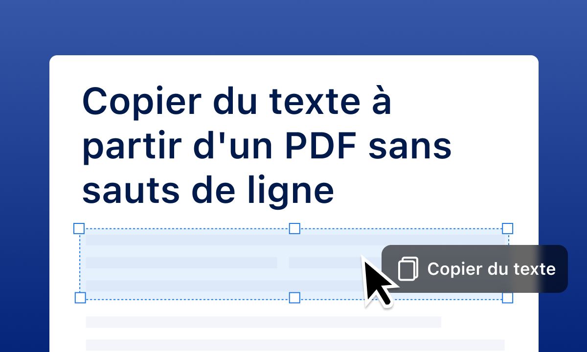 Comment copier du texte à partir de PDF sans sauts de ligne