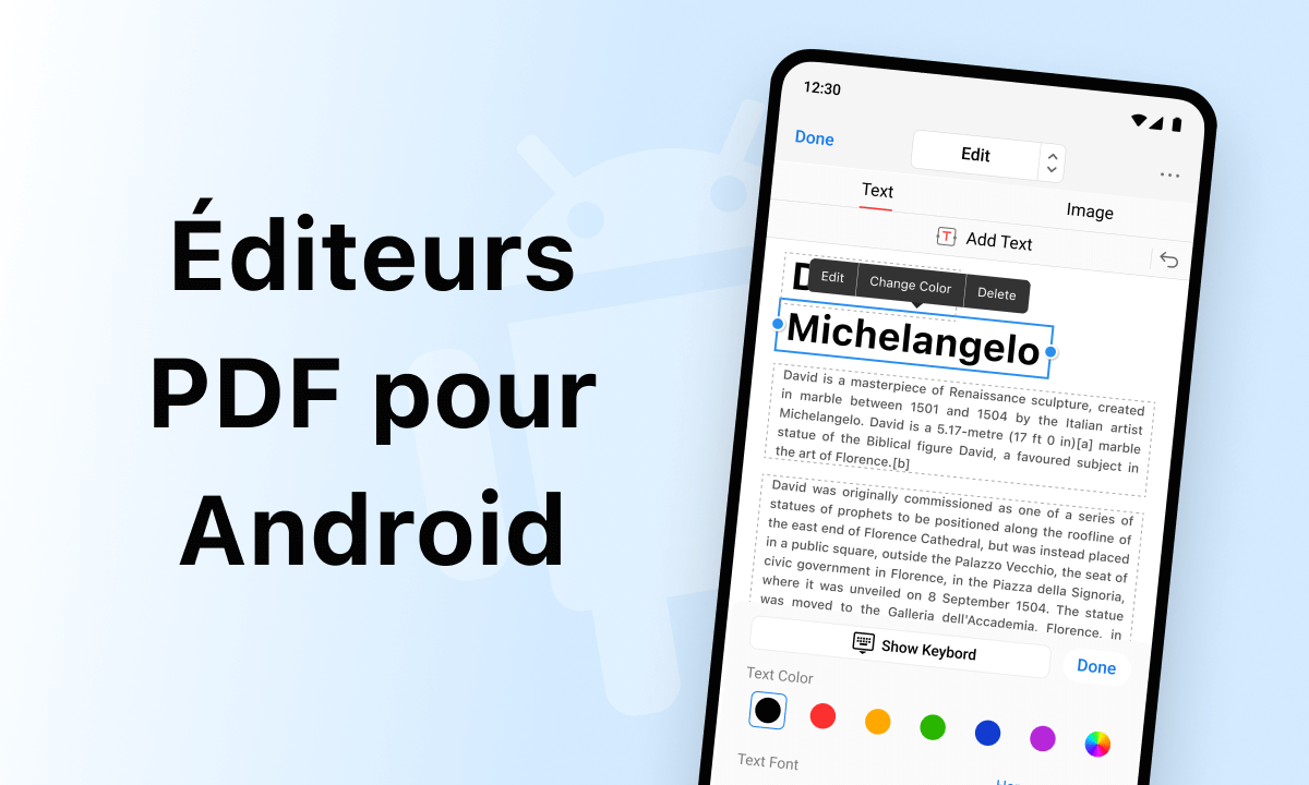 Meilleurs éditeurs de PDF pour Android