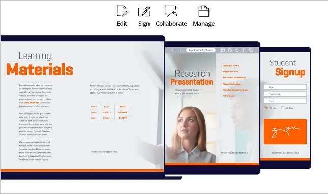 Éditeur PDF Foxit pour Étudiants