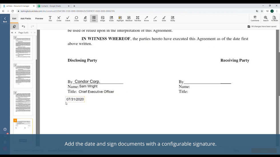 Éditeur de PDF gratuit pour Windows airSlate