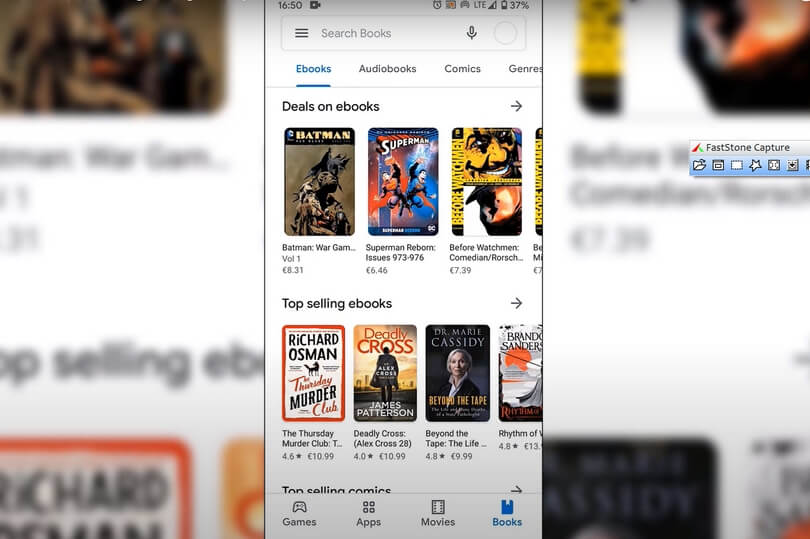 Google Play Books le lecteur EPUB