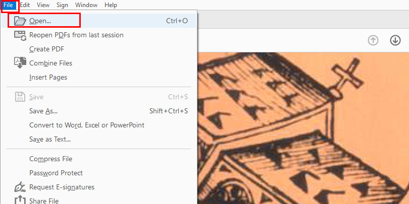 Importer un PDF dans Adobe Acrobat Pro