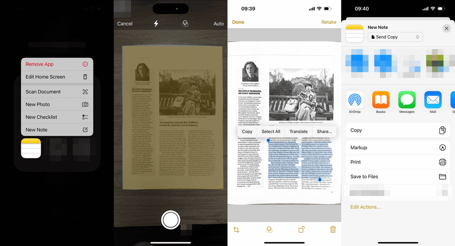 Comment numériser avec la caméra de l'iPhone