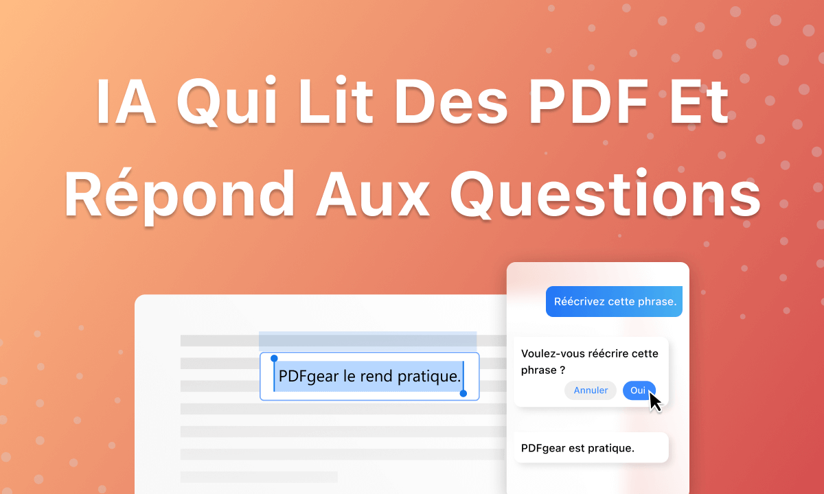 IA pour lire des PDF et répondre aux questions