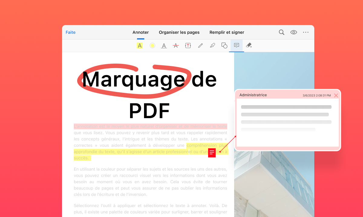 Marquage de PDF