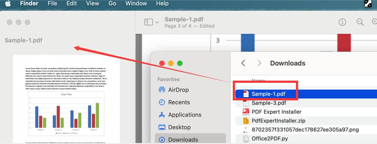 Ouvrir plusieurs PDF dans une fenêtre dans Aperçu