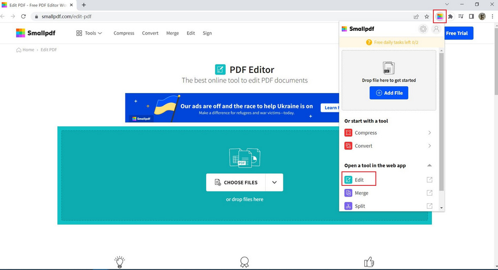 Ouvrir un PDF dans Chrome