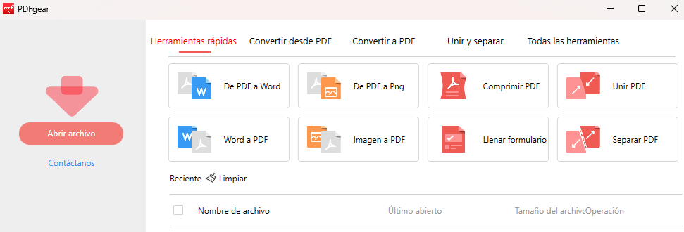 Ouvrir le fichier PDF avec PDFgear