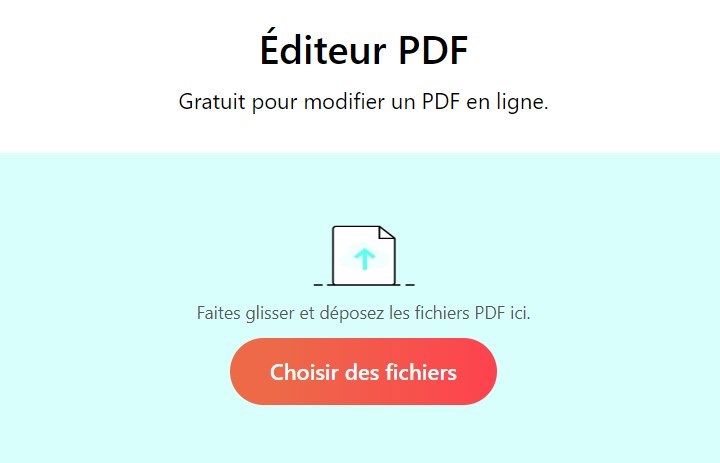 Ouvrir un fichier PDF avec éditeur en ligne