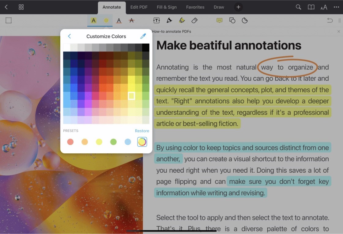 PDF Expert Highlighter Tool