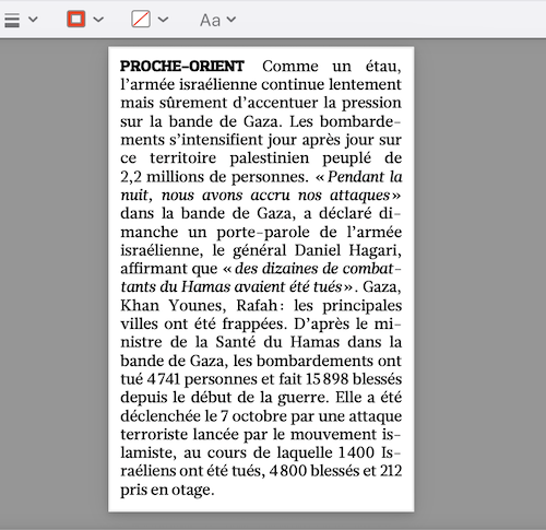 Cliquez sur le bouton Recadrer dans l'aperçu