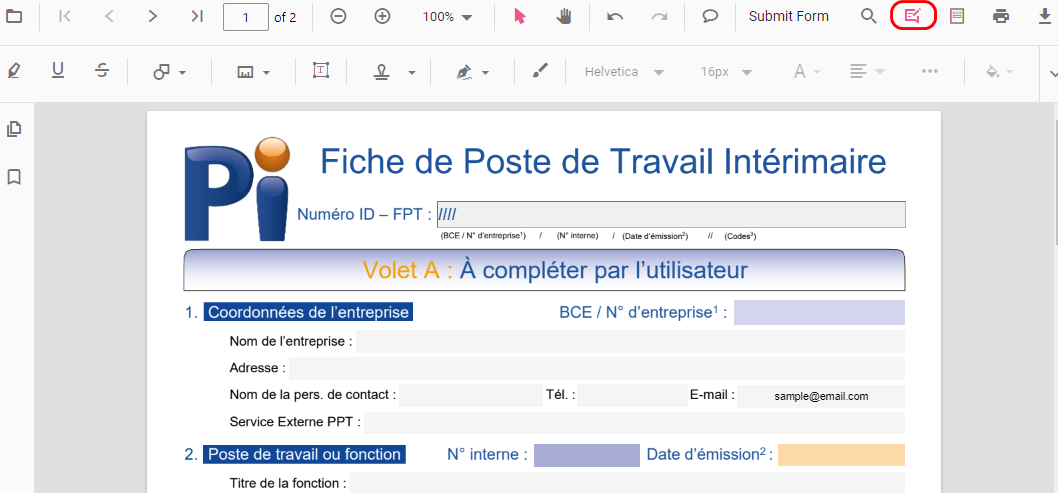 Insérer les Champs du Formulaire
