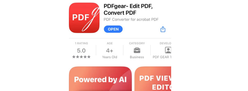 Télécharger PDFgear sur iPhone