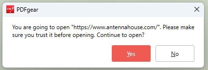 Alerte de sécurité PDFgear